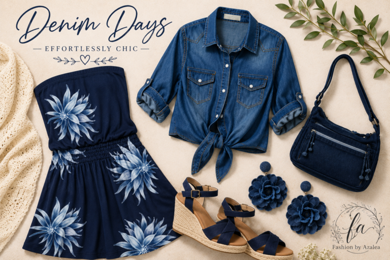 Effortless Summer Chic:Floral Dresses & Denim Layers