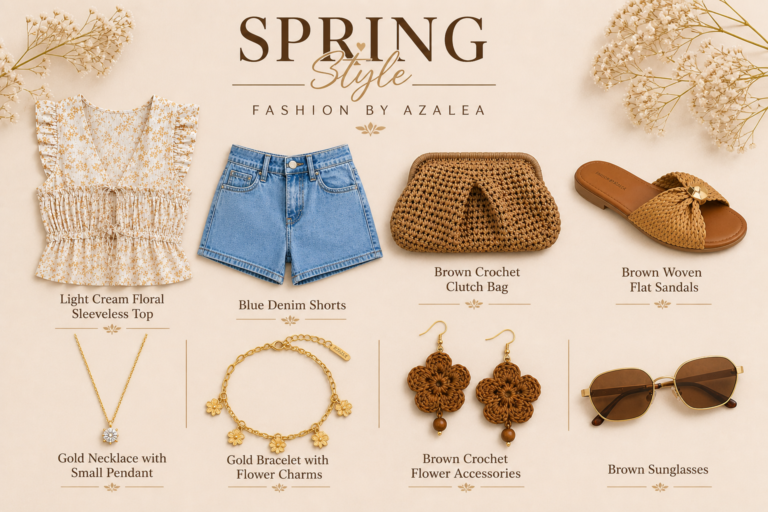Sun-Kissed & Effortless: The Spring Flat-Lay Look You Need Right Now